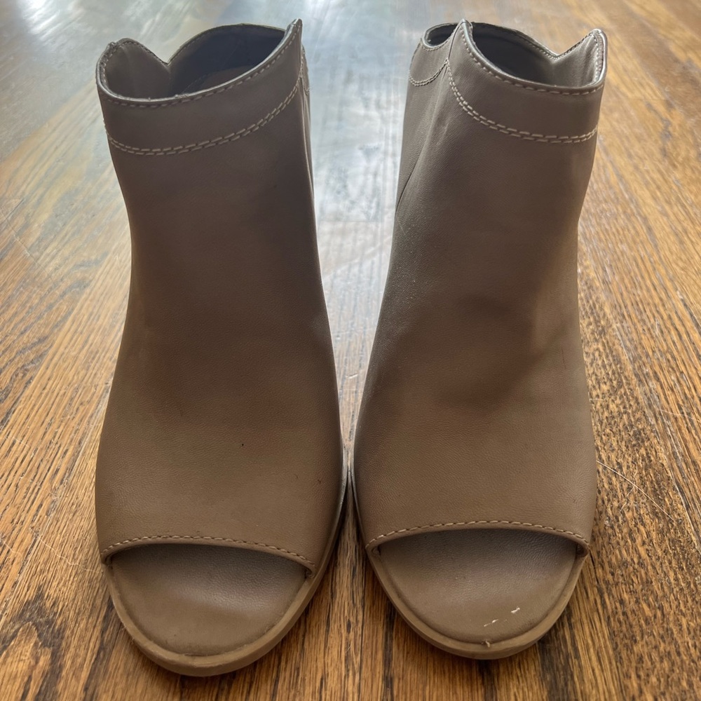 Dolce Vita Block Heel Open Toe Booties - image 1